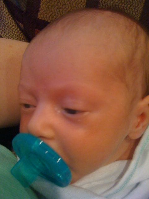 A Rare Photo with the “Binky”