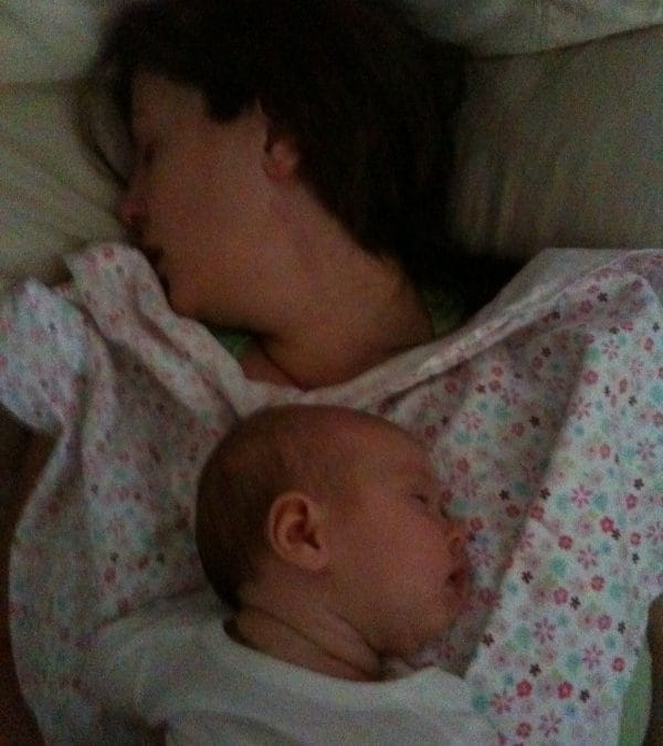 Daddy’s two girls this morning….