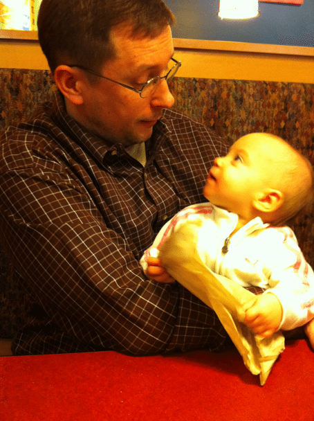 Met daddy for lunch
