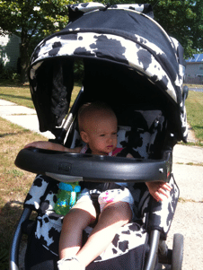 Out for a walk with dad