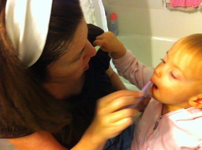 Brushing our teeth