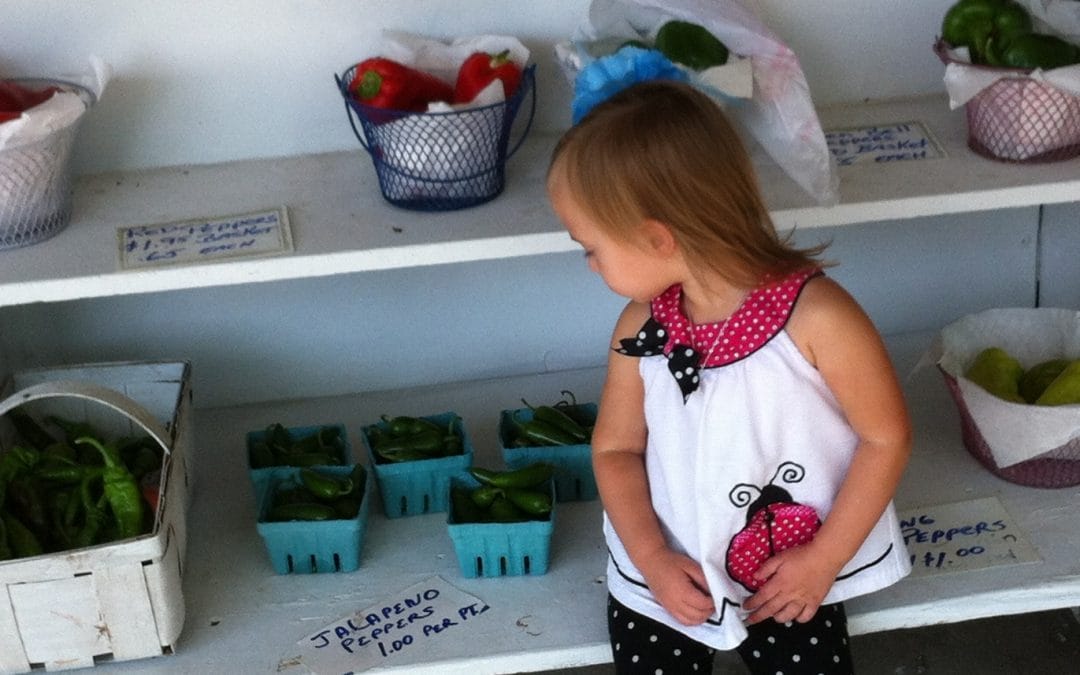At the produce stand