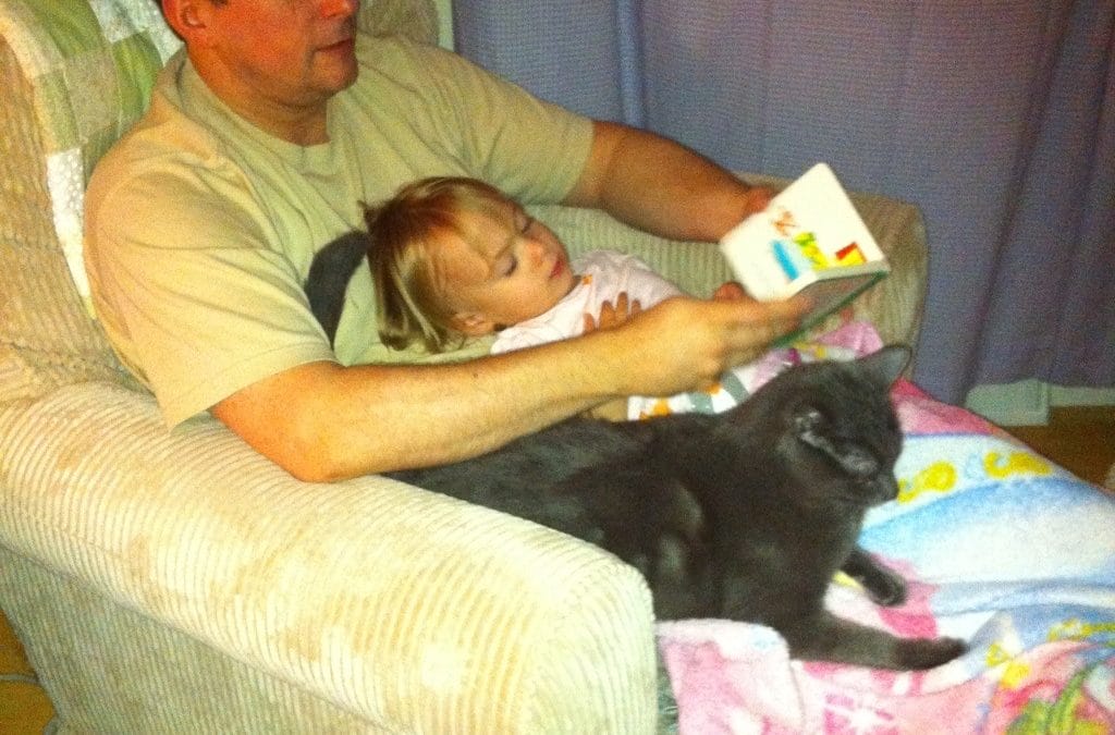 Story time with daddy & Charlie