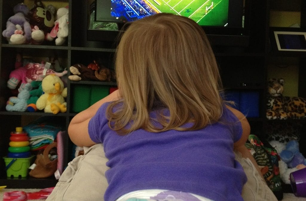 Sitting on dad