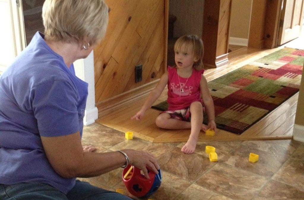 Hanging with grandmom