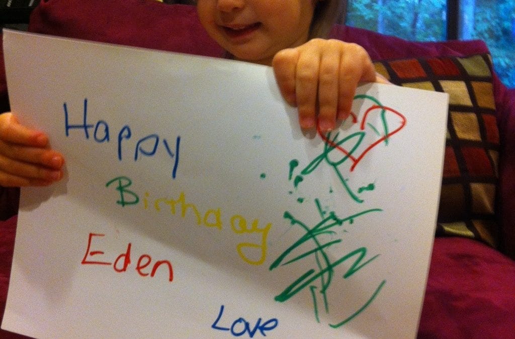 Happy birthday, Eden