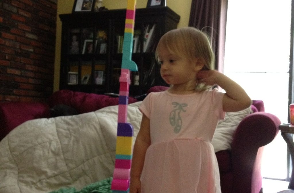 Building towers with dad
