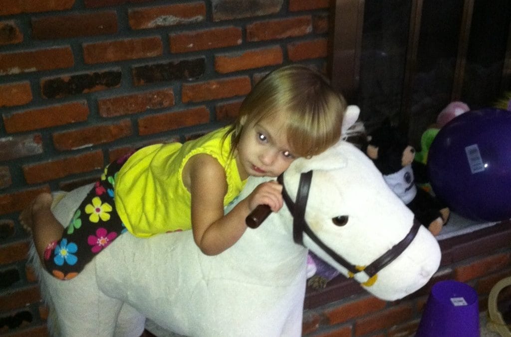 Tired little girl