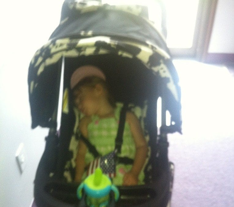 Asleep in my stroller