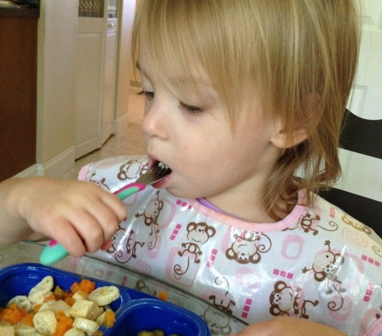 Eating lunch