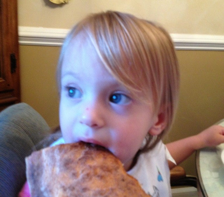 Pizza at grandparents