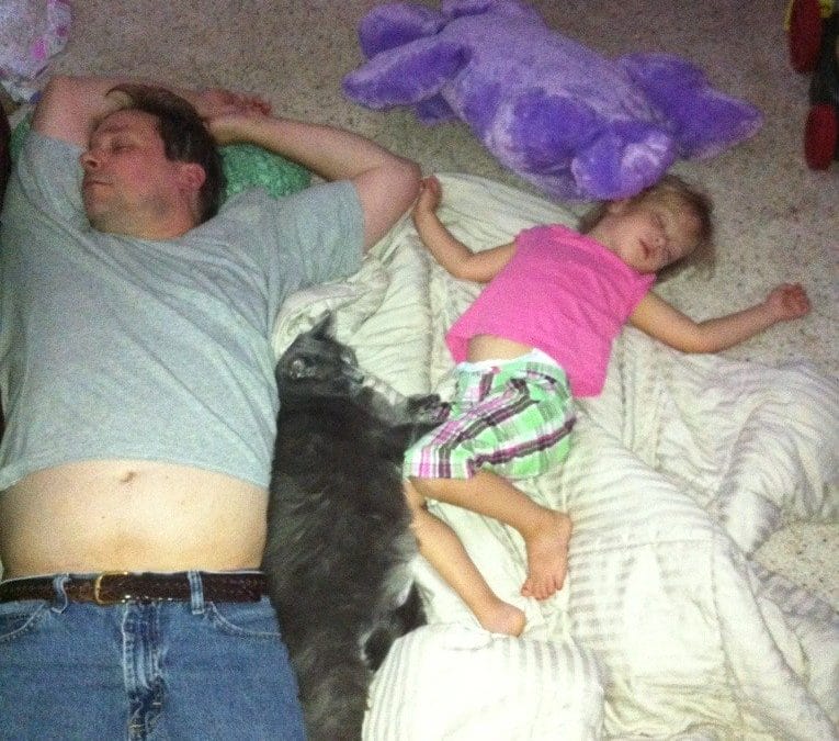 Stinky has joined our nap