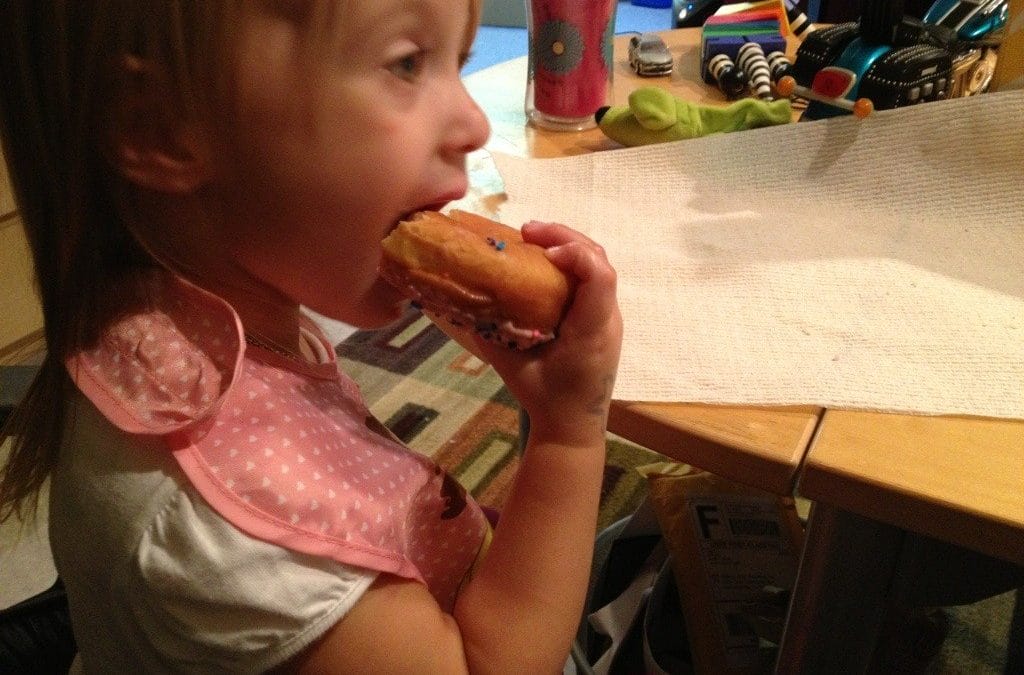 Donut with dad