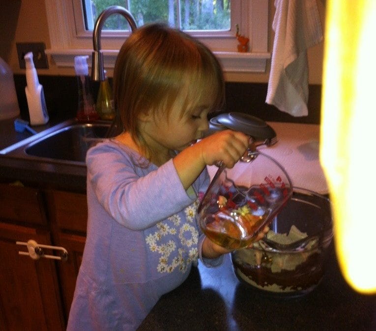 Making brownies