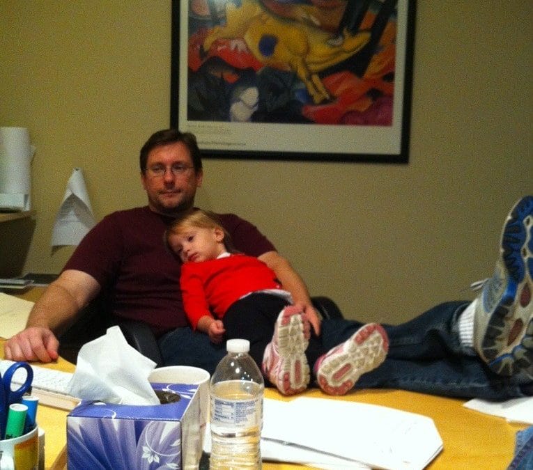 Relaxin’ with dad