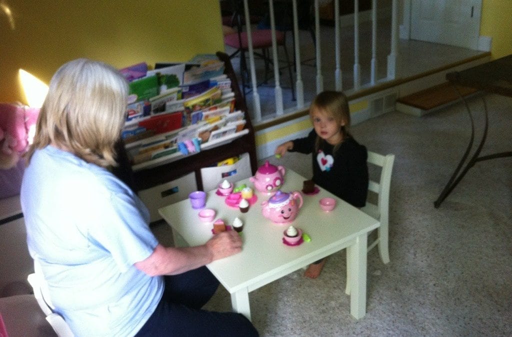 Tea party with Grammy