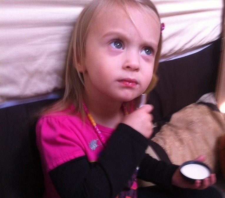 Putting on my makeup