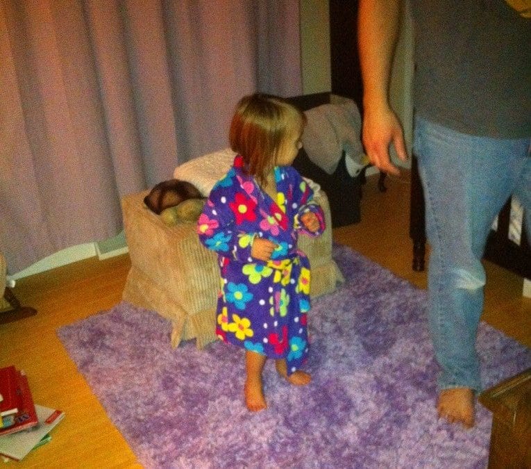 Big girl bathrobe