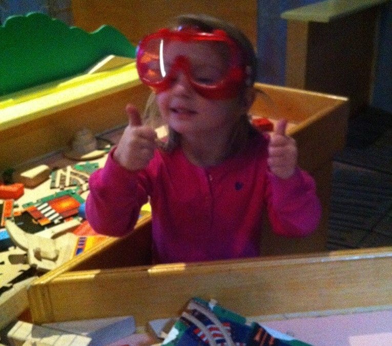 Maddy in goggles
