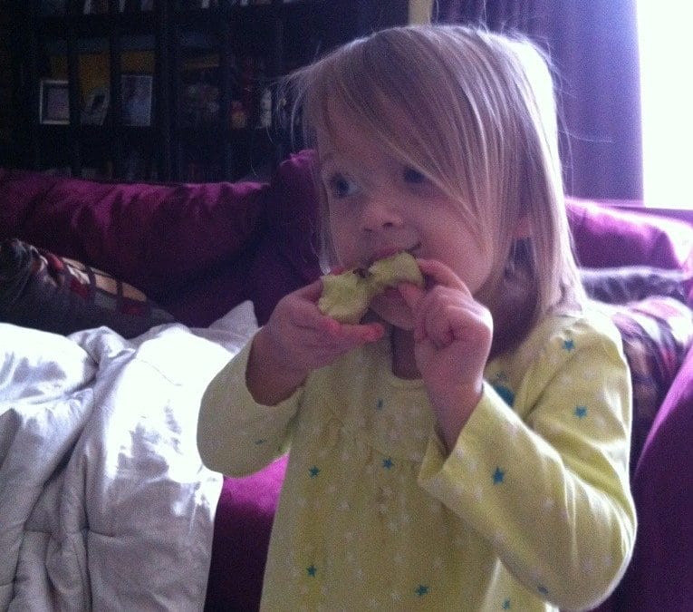 I stole this apple