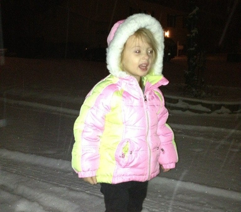It’s snowing!