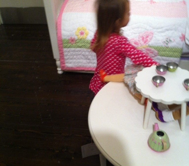 Story time at Pottery Barn Kids