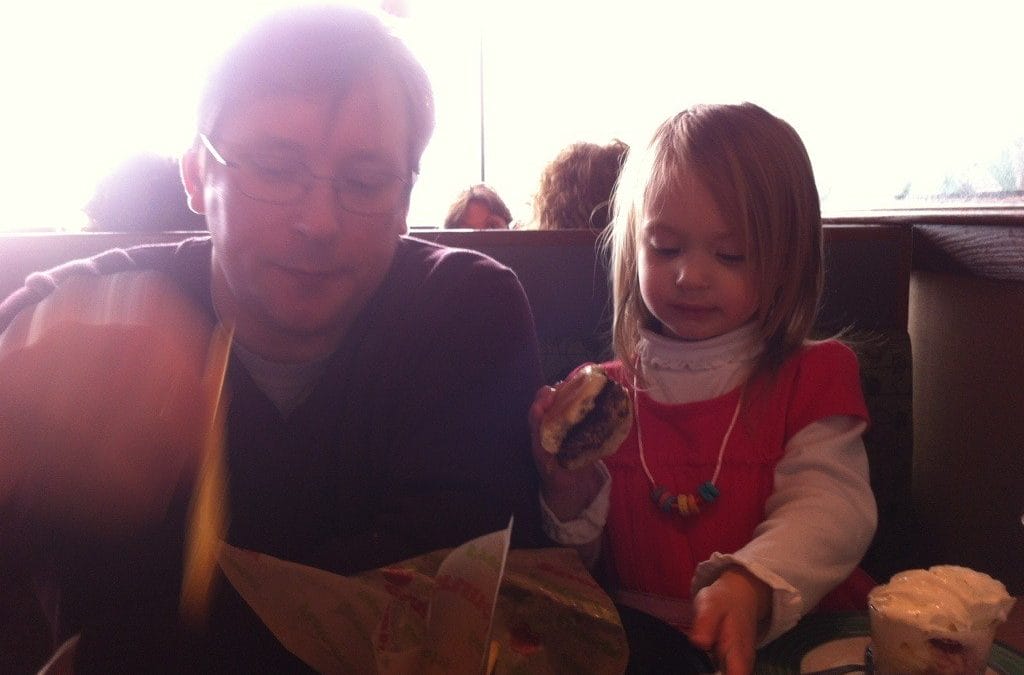 Lunch with daddy