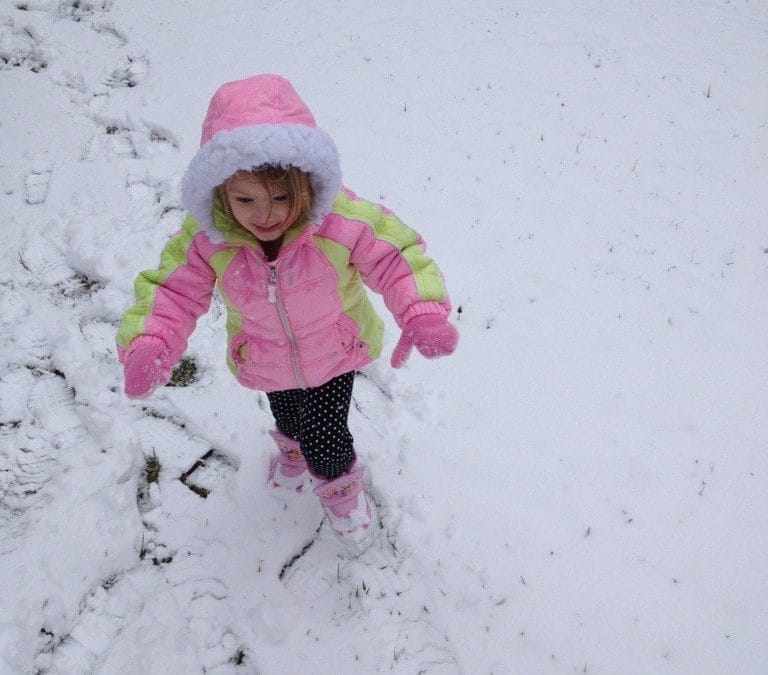 Maddy in the snow