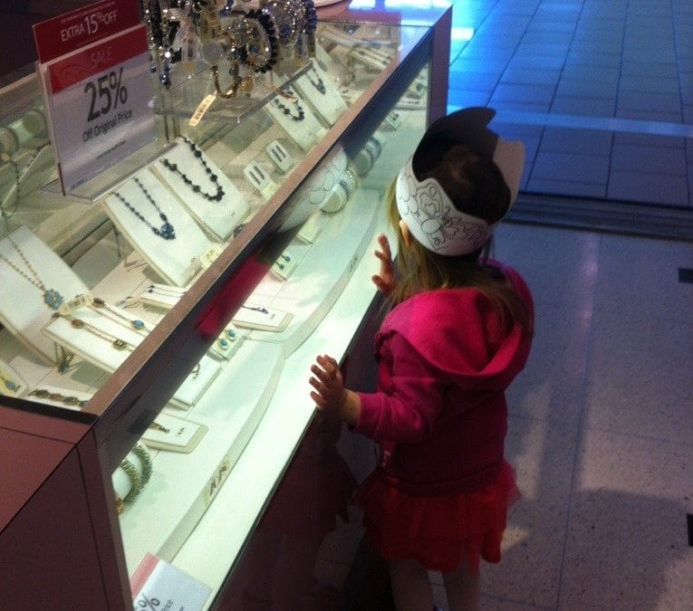Hanging out at the mall