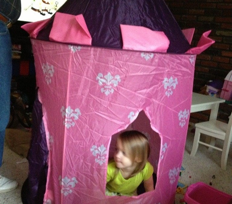A princess castle tent