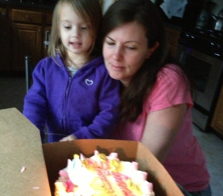 Cake with mommy