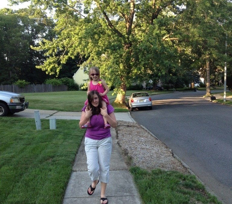 Walking back from the ball field