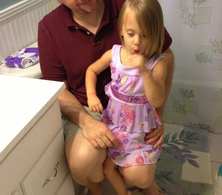 Brushing my teeth