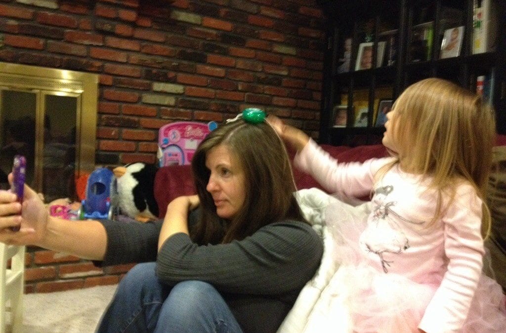 Look on your head mommy