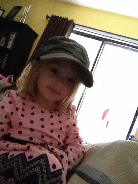 I stole daddy’s hat