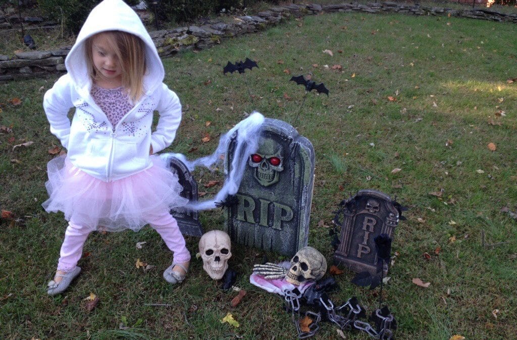 Very excited about her graveyard