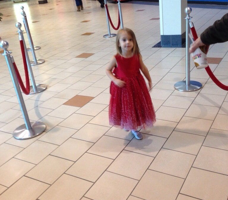 Waiting to see Santa