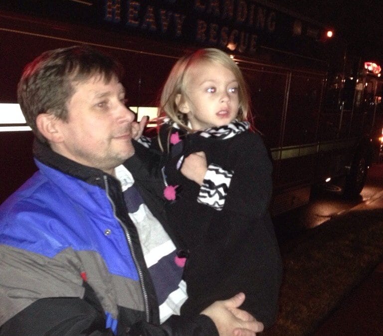 Santa came down our street