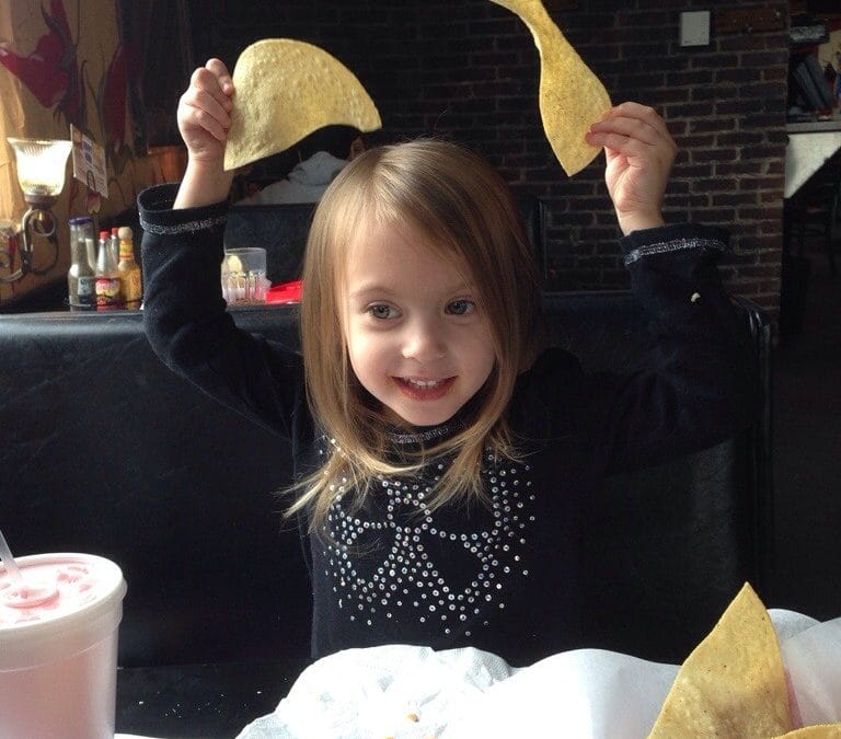 Tortilla chip ears