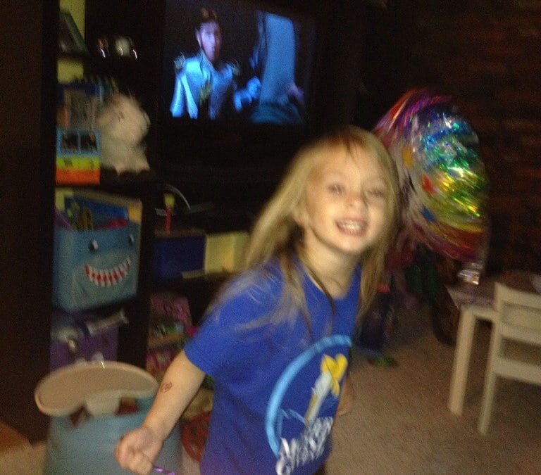 Playing with my balloon