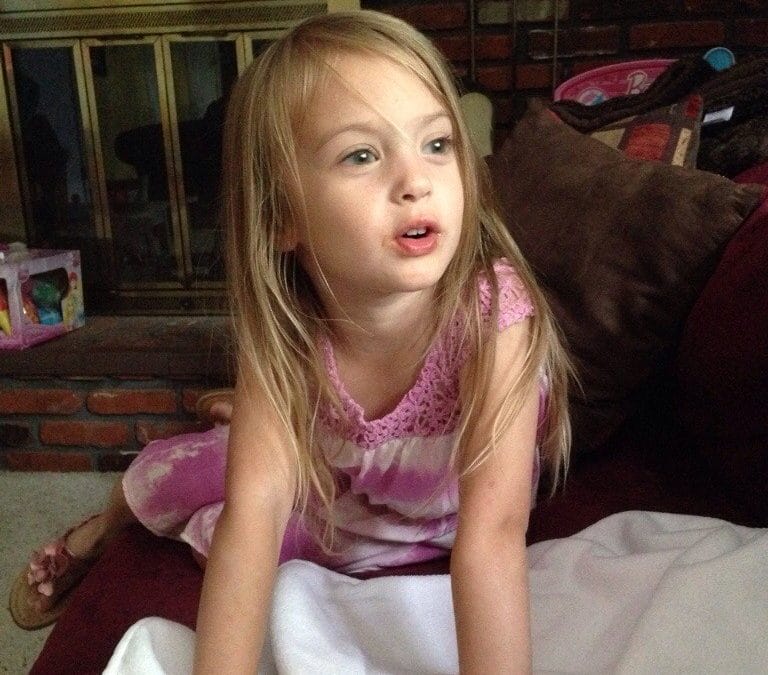 Telling mommy about my day