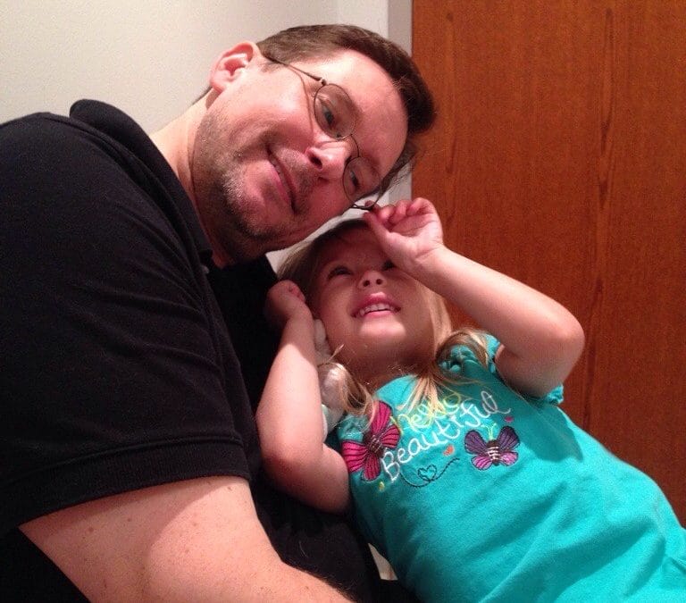 Stole daddy’s glasses