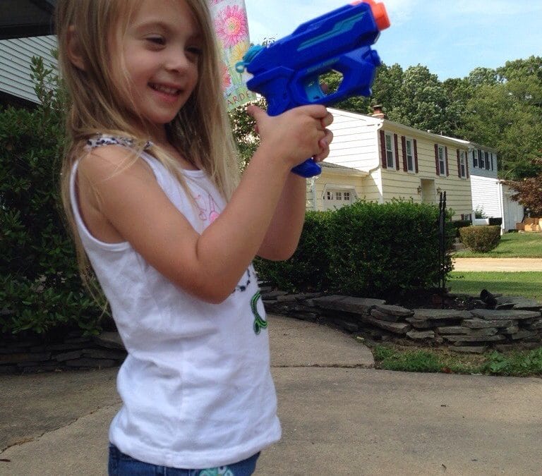 Have gun, will look cute