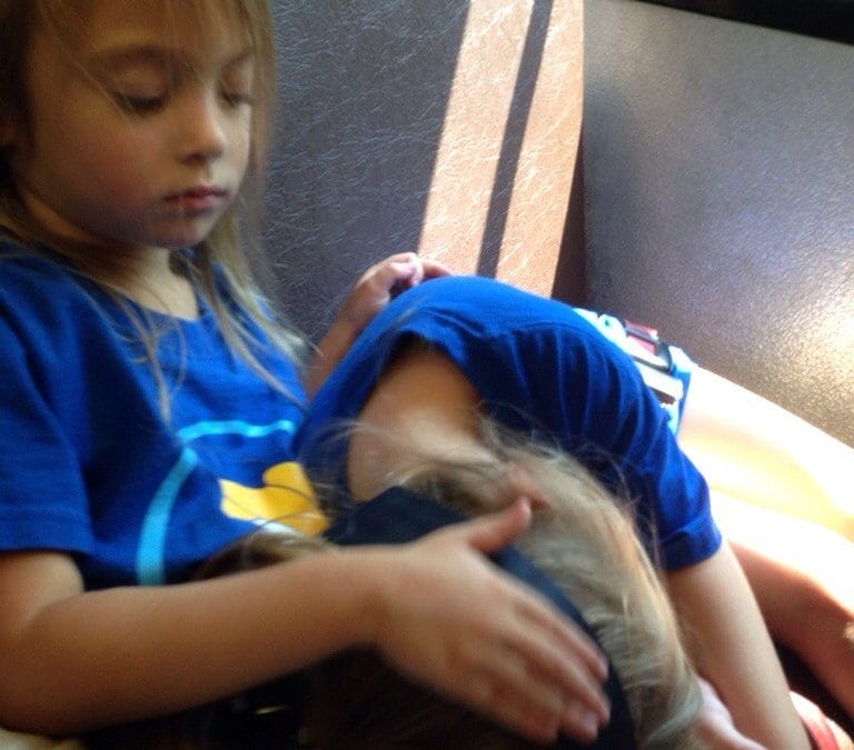 Sleepy on the way home