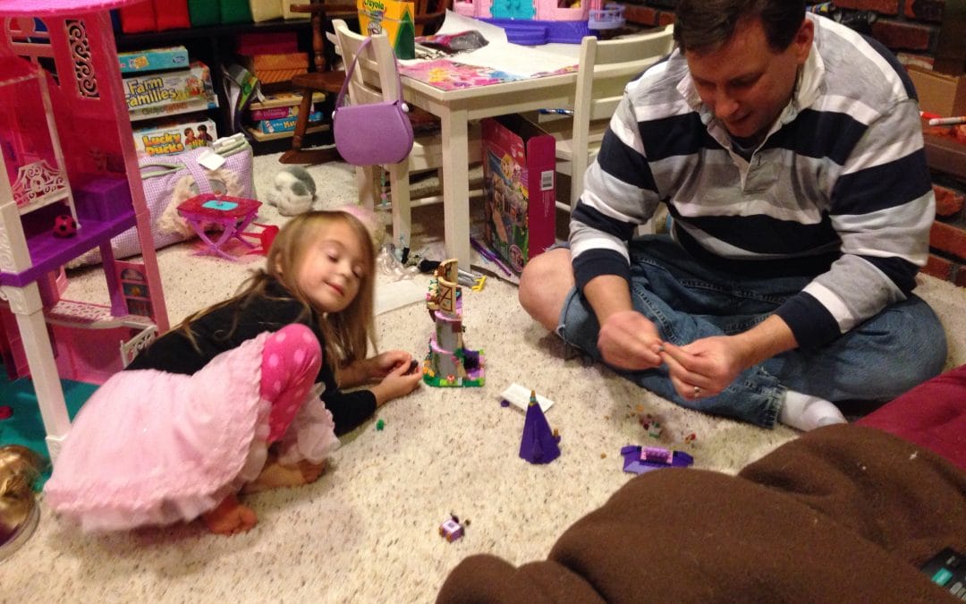Legos with daddy