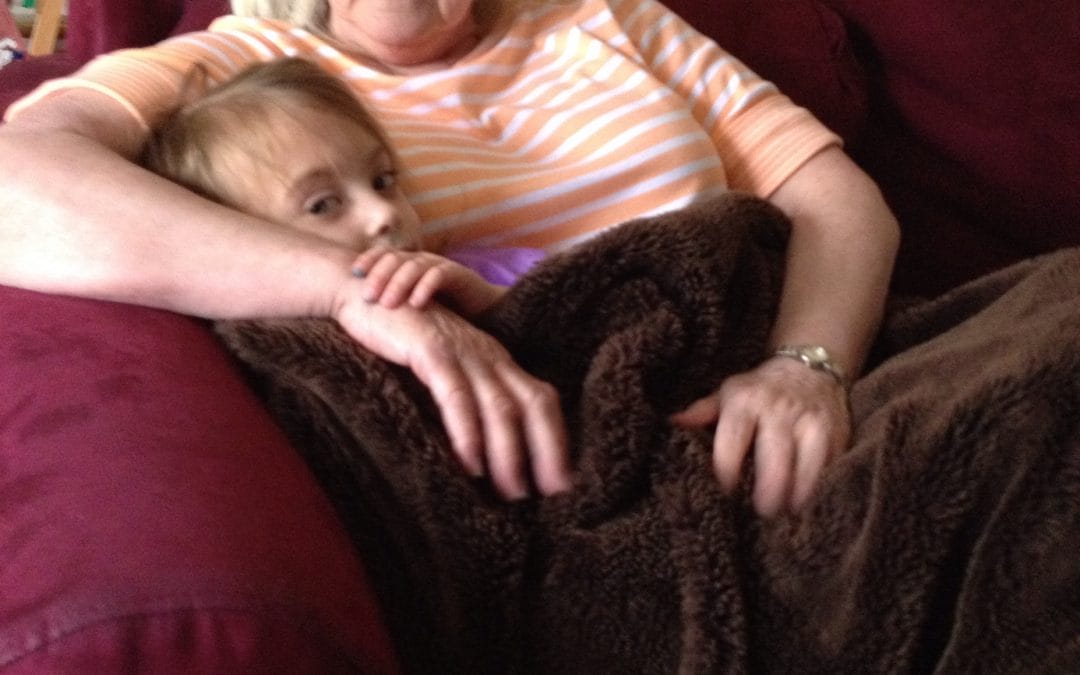 Snuggling with Grammy 