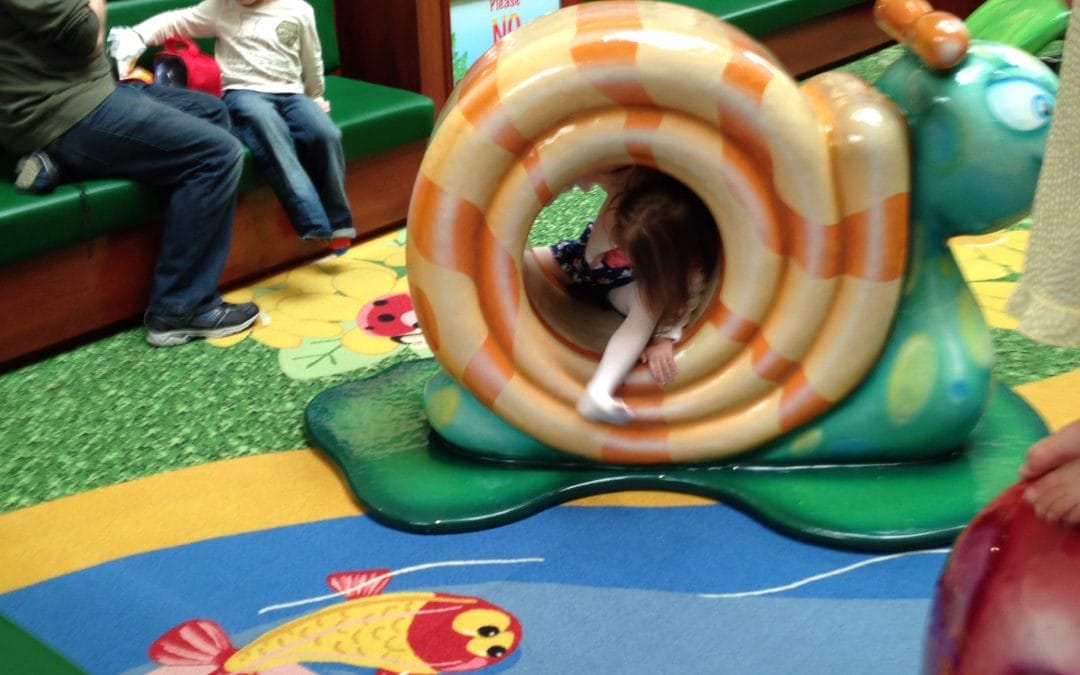 Egg hunt at the mall