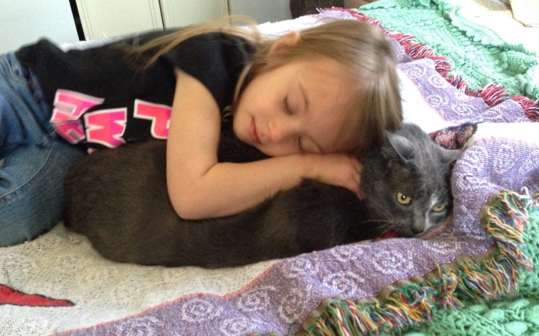 Snuggling with Stinky