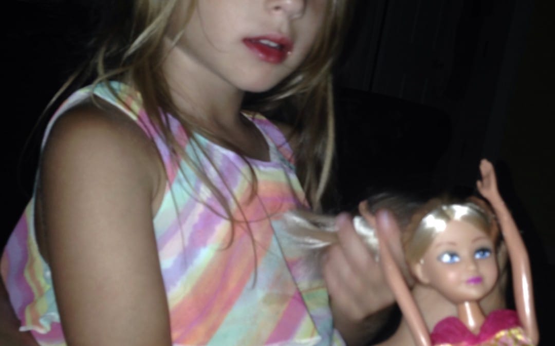 Styling my doll’s hair 