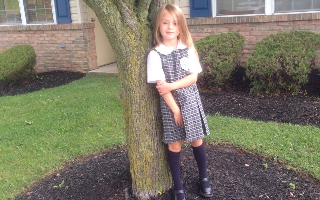 Visiting my tree in my uniform 